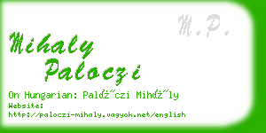 mihaly paloczi business card